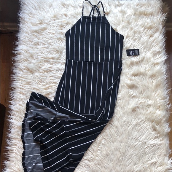 Express Dresses & Skirts - SOLD! Express NWT black & white stripe midi dress